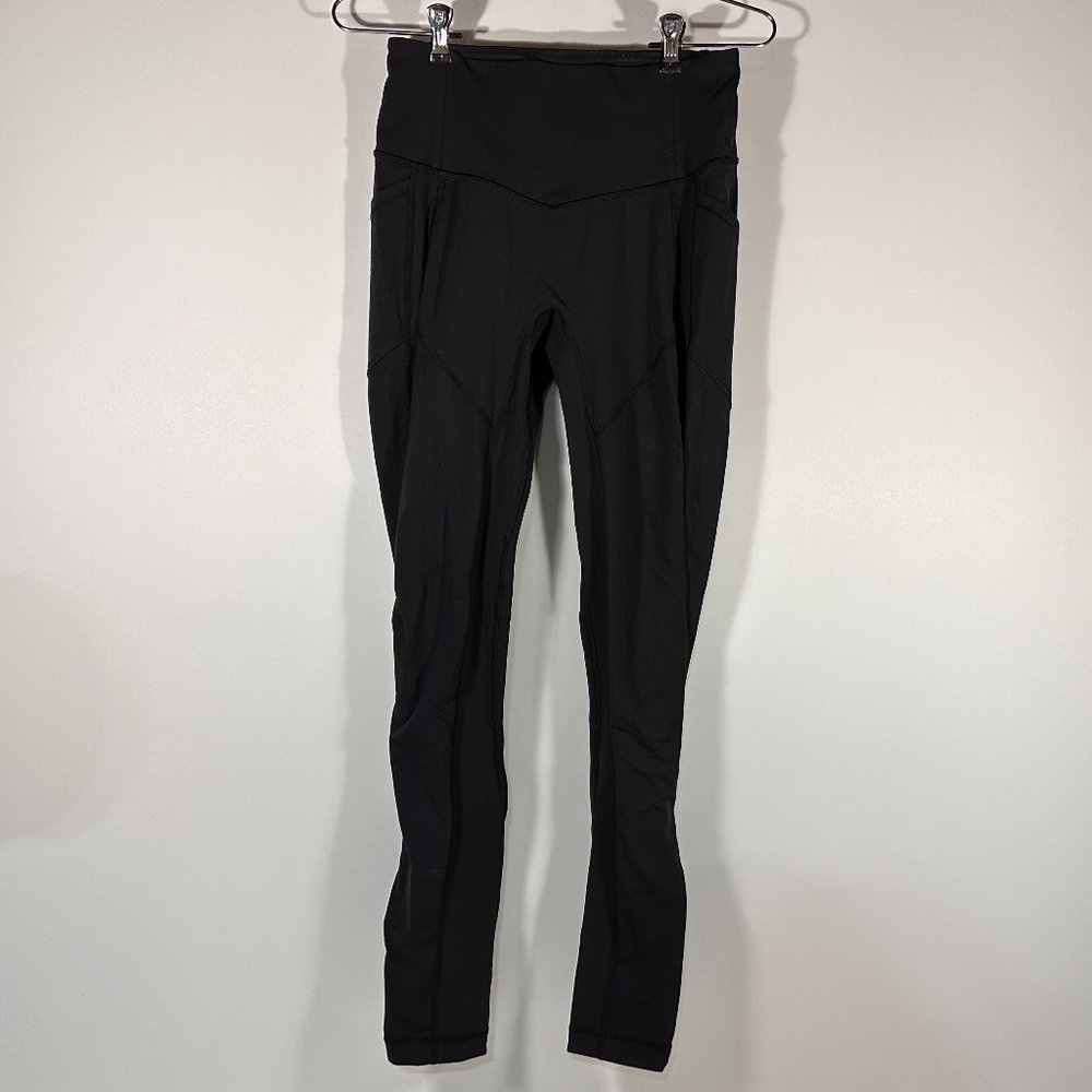 Lululemon Athletic Black Workout Leggings Women Size 6